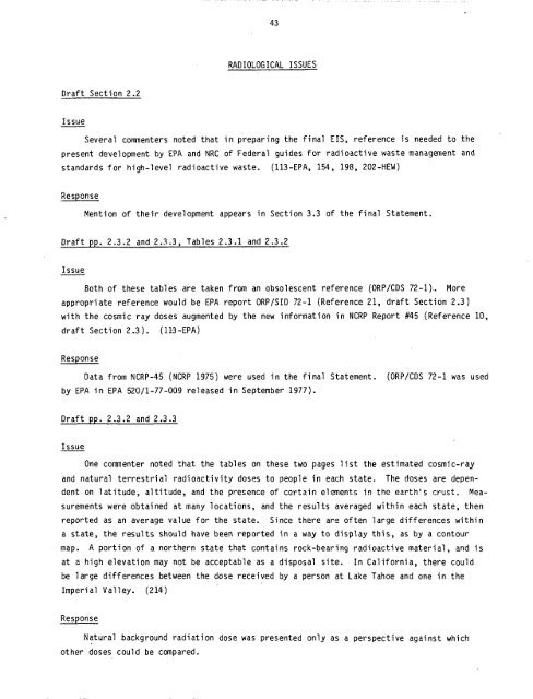 Management of Commercially Generated Radioactive Waste - U.S. ...