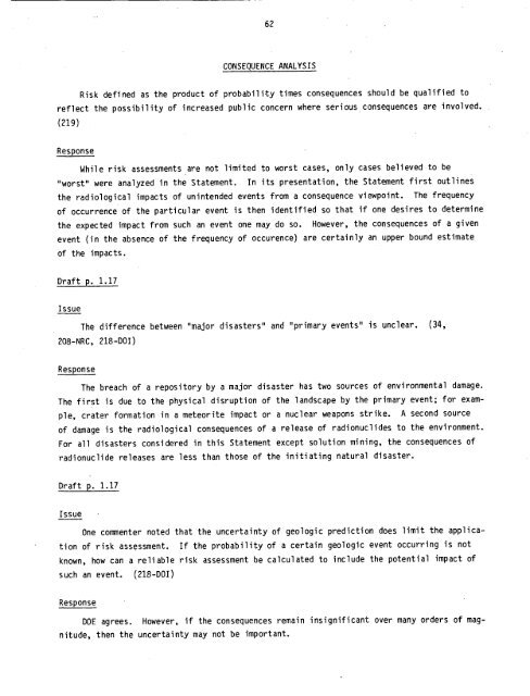 Management of Commercially Generated Radioactive Waste - U.S. ...