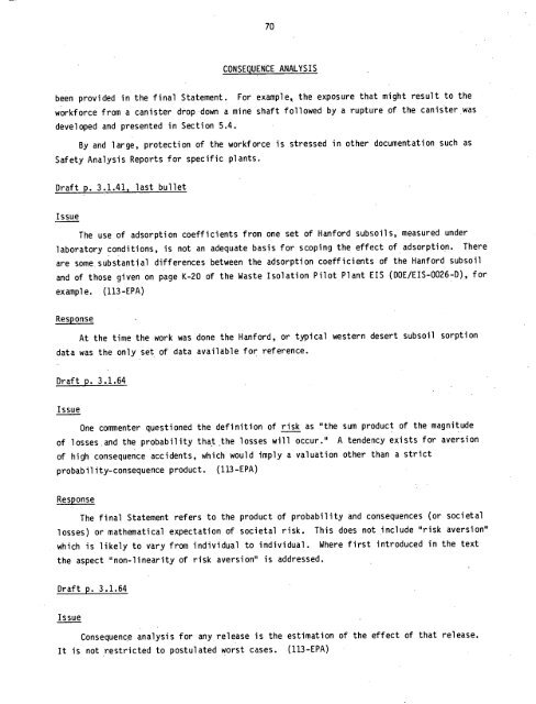 Management of Commercially Generated Radioactive Waste - U.S. ...