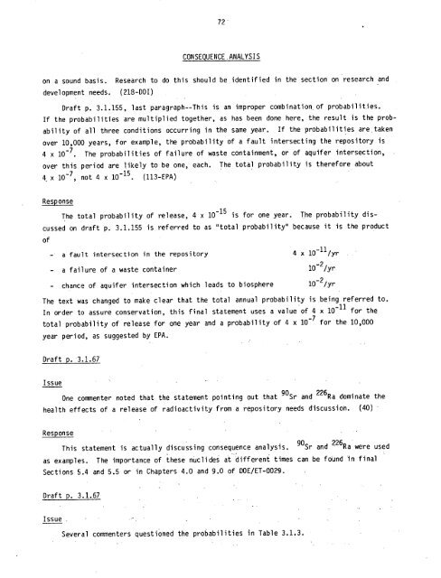 Management of Commercially Generated Radioactive Waste - U.S. ...