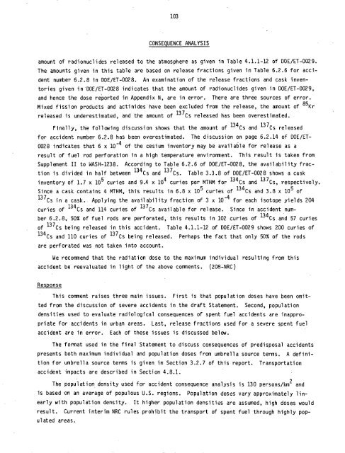 Management of Commercially Generated Radioactive Waste - U.S. ...