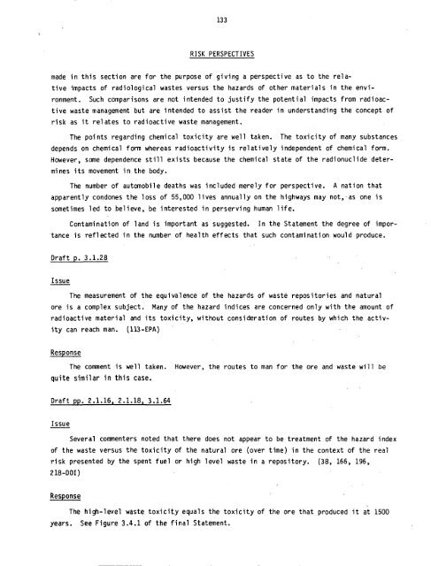 Management of Commercially Generated Radioactive Waste - U.S. ...