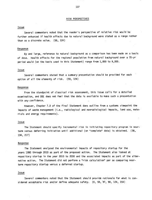 Management of Commercially Generated Radioactive Waste - U.S. ...