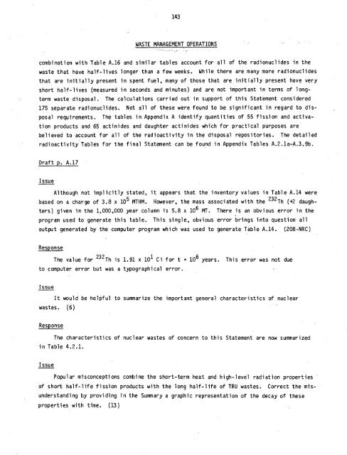 Management of Commercially Generated Radioactive Waste - U.S. ...