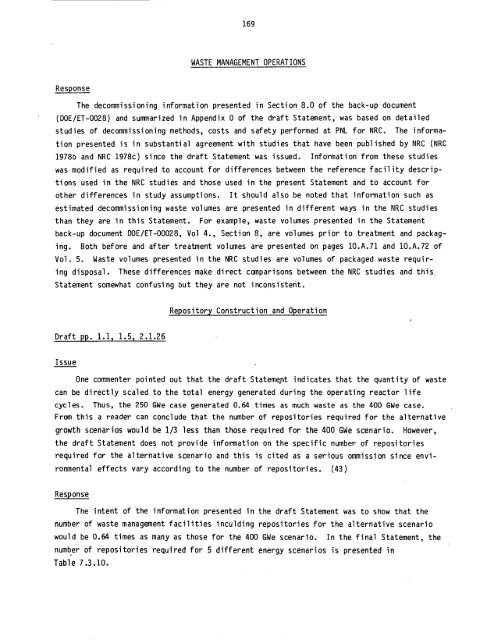 Management of Commercially Generated Radioactive Waste - U.S. ...