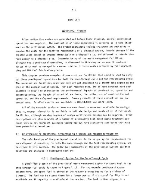 Management of Commercially Generated Radioactive Waste - U.S. ...