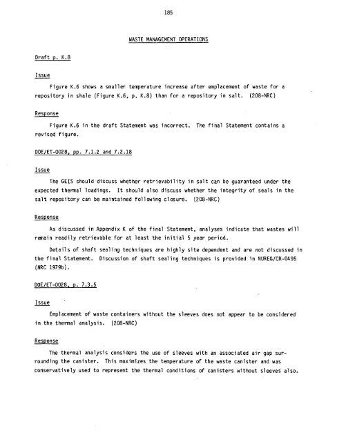 Management of Commercially Generated Radioactive Waste - U.S. ...