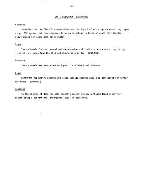 Management of Commercially Generated Radioactive Waste - U.S. ...