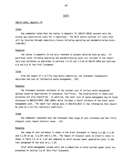 Management of Commercially Generated Radioactive Waste - U.S. ...