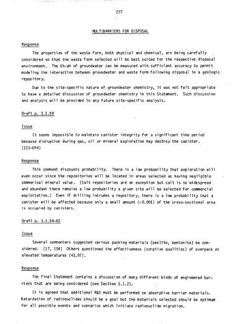 Management of Commercially Generated Radioactive Waste - U.S. ...