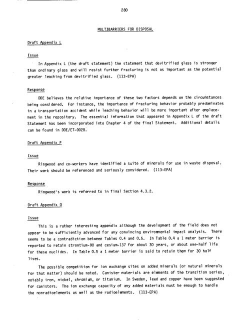 Management of Commercially Generated Radioactive Waste - U.S. ...