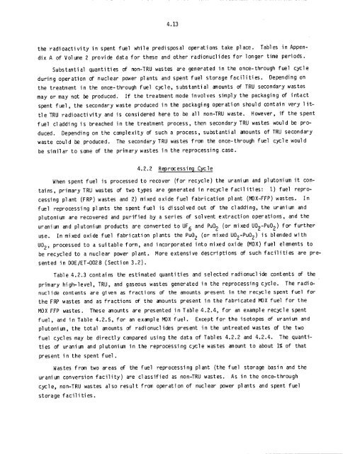 Management of Commercially Generated Radioactive Waste - U.S. ...