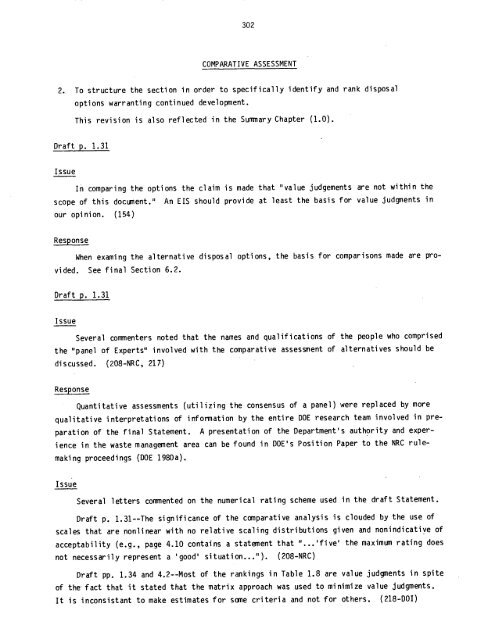 Management of Commercially Generated Radioactive Waste - U.S. ...