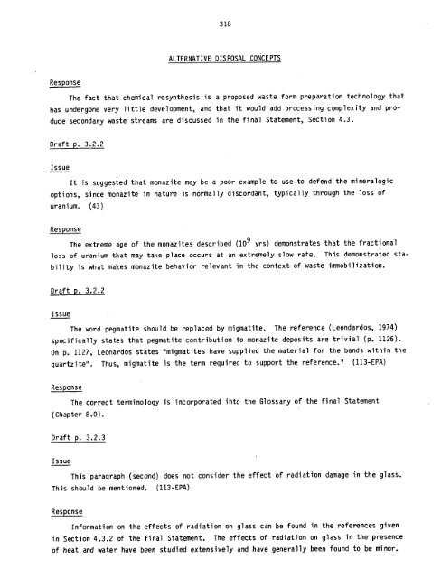 Management of Commercially Generated Radioactive Waste - U.S. ...