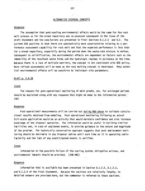 Management of Commercially Generated Radioactive Waste - U.S. ...