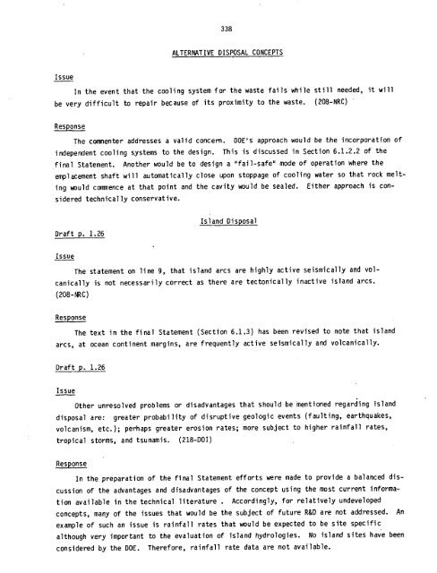 Management of Commercially Generated Radioactive Waste - U.S. ...