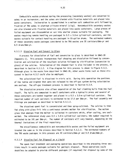 Management of Commercially Generated Radioactive Waste - U.S. ...