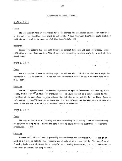 Management of Commercially Generated Radioactive Waste - U.S. ...