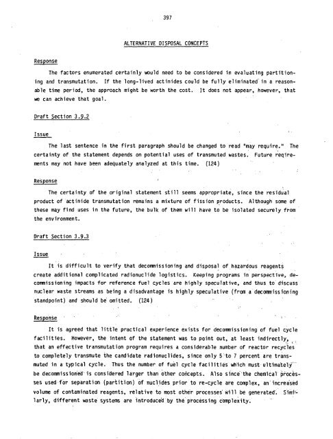 Management of Commercially Generated Radioactive Waste - U.S. ...