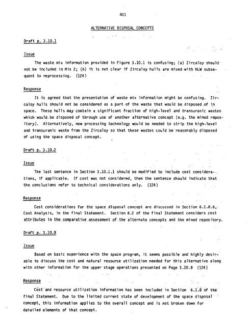 Management of Commercially Generated Radioactive Waste - U.S. ...