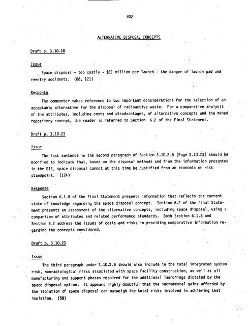 Management of Commercially Generated Radioactive Waste - U.S. ...