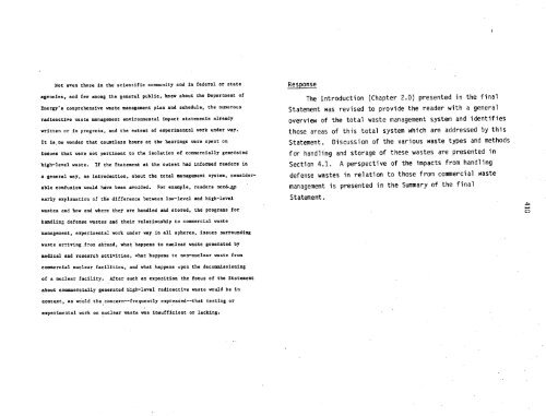 Management of Commercially Generated Radioactive Waste - U.S. ...