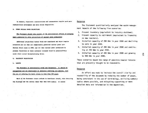 Management of Commercially Generated Radioactive Waste - U.S. ...