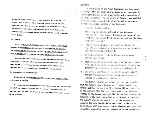 Management of Commercially Generated Radioactive Waste - U.S. ...