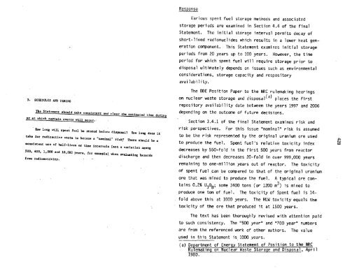 Management of Commercially Generated Radioactive Waste - U.S. ...