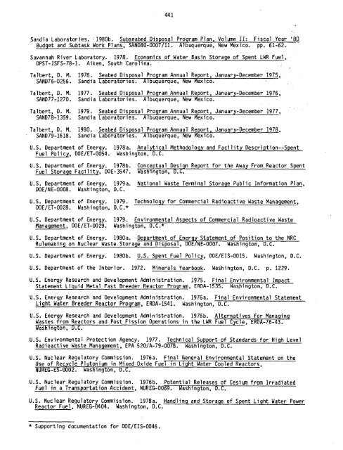 Management of Commercially Generated Radioactive Waste - U.S. ...