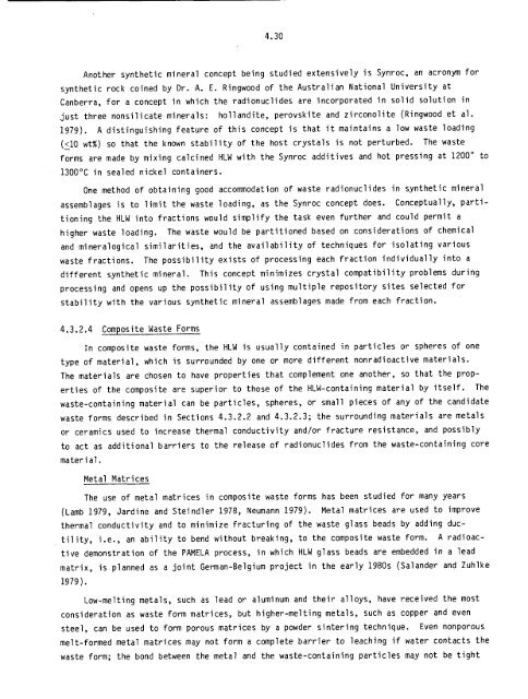 Management of Commercially Generated Radioactive Waste - U.S. ...