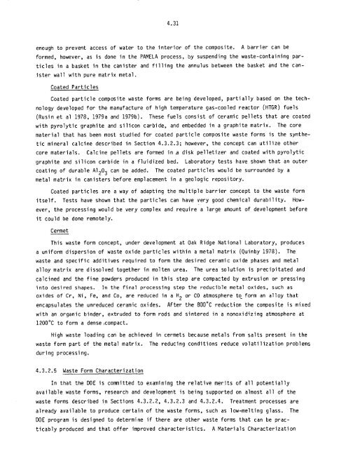 Management of Commercially Generated Radioactive Waste - U.S. ...