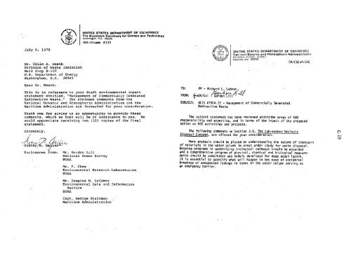 Management of Commercially Generated Radioactive Waste - U.S. ...