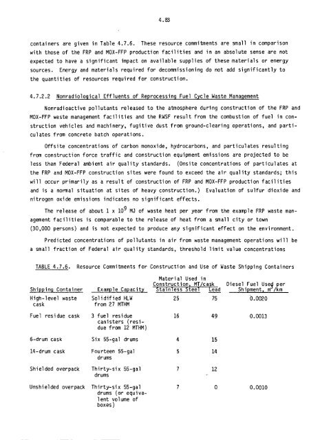 Management of Commercially Generated Radioactive Waste - U.S. ...