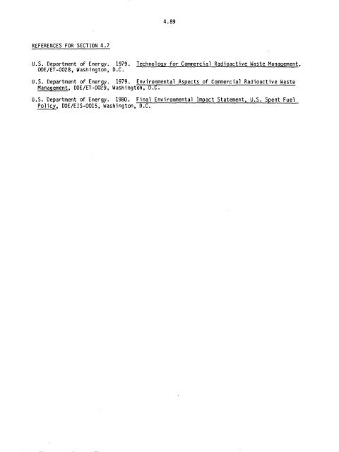 Management of Commercially Generated Radioactive Waste - U.S. ...