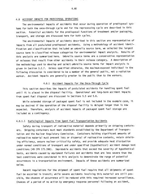 Management of Commercially Generated Radioactive Waste - U.S. ...