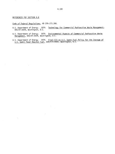 Management of Commercially Generated Radioactive Waste - U.S. ...