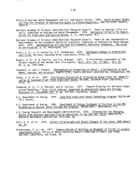 Management of Commercially Generated Radioactive Waste - U.S. ...