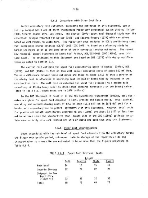 Management of Commercially Generated Radioactive Waste - U.S. ...