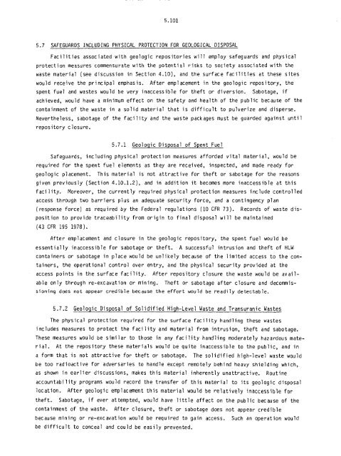 Management of Commercially Generated Radioactive Waste - U.S. ...