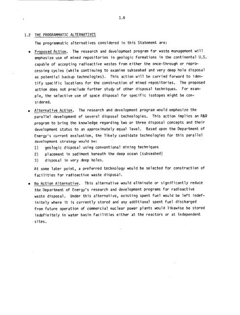 Management of Commercially Generated Radioactive Waste - U.S. ...