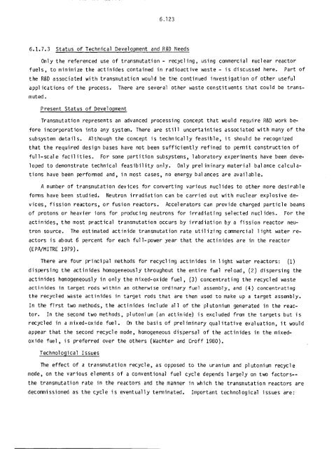 Management of Commercially Generated Radioactive Waste - U.S. ...