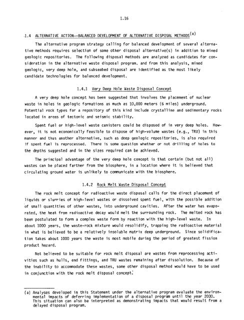 Management of Commercially Generated Radioactive Waste - U.S. ...