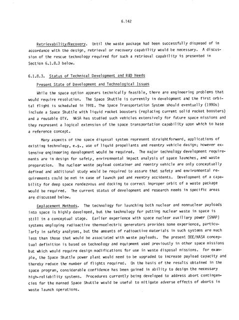 Management of Commercially Generated Radioactive Waste - U.S. ...