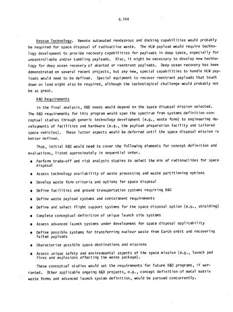 Management of Commercially Generated Radioactive Waste - U.S. ...