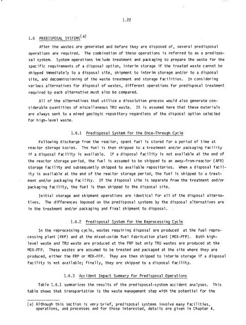 Management of Commercially Generated Radioactive Waste - U.S. ...