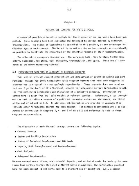 Management of Commercially Generated Radioactive Waste - U.S. ...