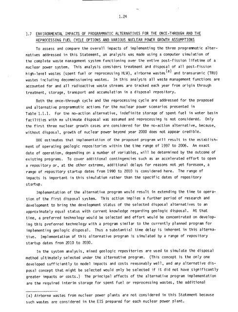 Management of Commercially Generated Radioactive Waste - U.S. ...