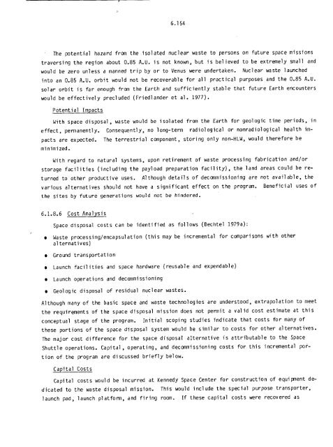 Management of Commercially Generated Radioactive Waste - U.S. ...