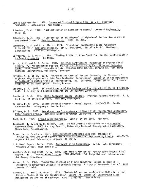 Management of Commercially Generated Radioactive Waste - U.S. ...